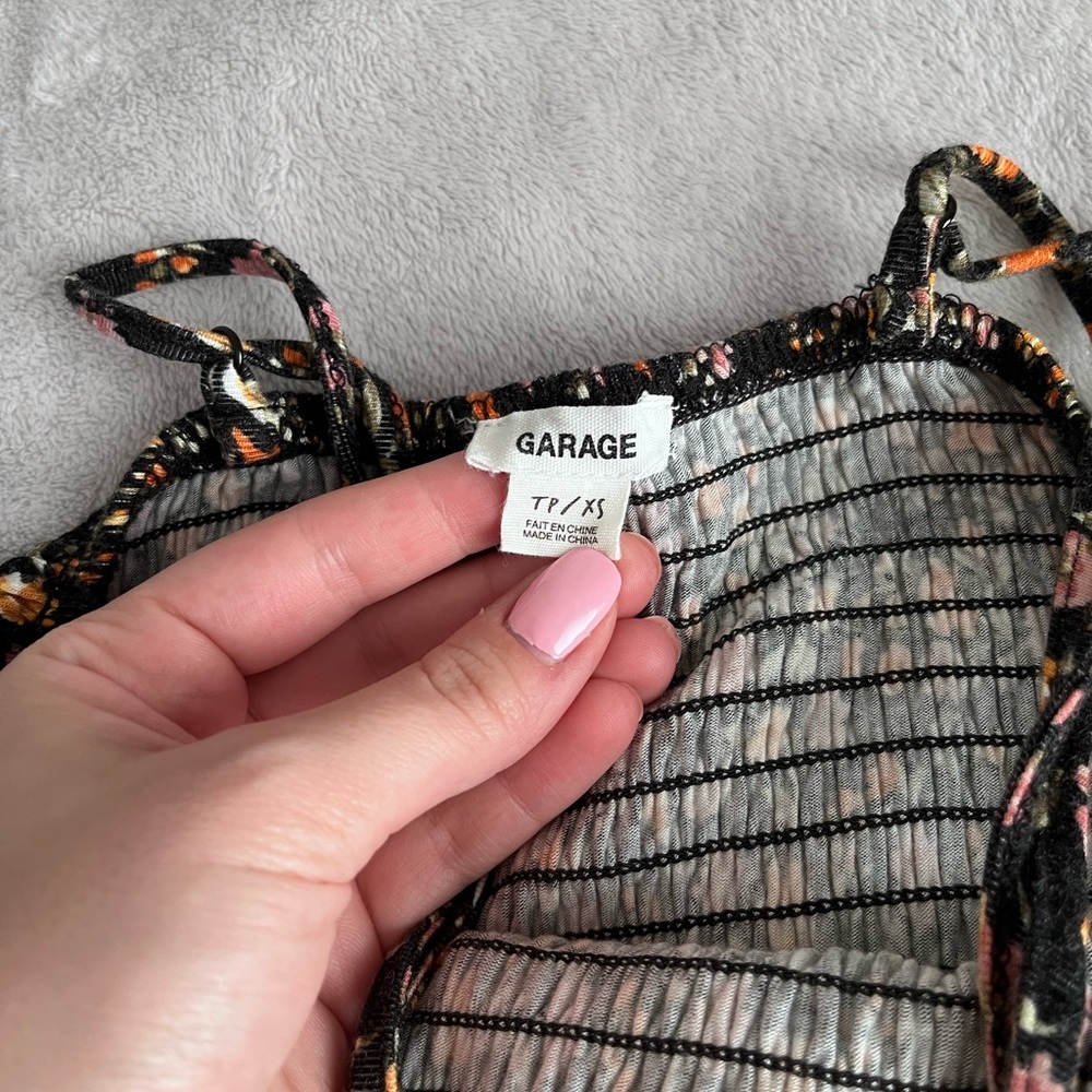 GARAGE SPAGHETTI STRAP FLORAL DRESS - Picture 4 of 4